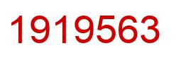 Number 1919563 red image