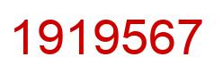 Number 1919567 red image