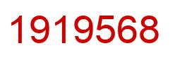Number 1919568 red image