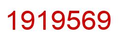 Number 1919569 red image
