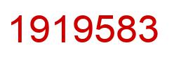 Number 1919583 red image