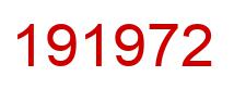 Number 191972 red image