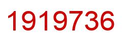 Number 1919736 red image