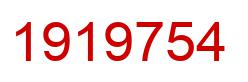 Number 1919754 red image