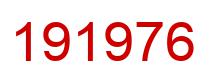 Number 191976 red image