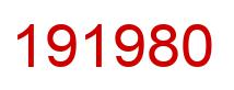 Number 191980 red image