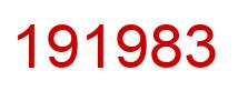 Number 191983 red image