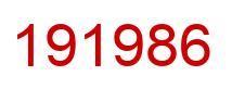 Number 191986 red image