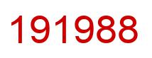 Number 191988 red image