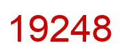 Number 19248 red image