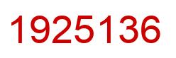 Número 1925136 imagen rojo