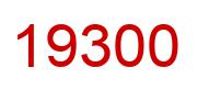 Number 19300 red image