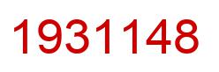 Number 1931148 red image
