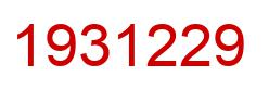 Number 1931229 red image