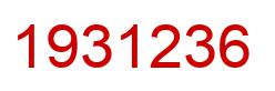Number 1931236 red image
