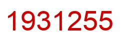 Number 1931255 red image