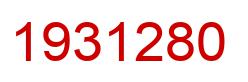 Number 1931280 red image