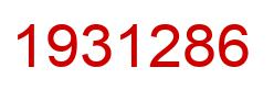 Number 1931286 red image