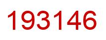 Number 193146 red image