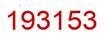 Número 193153 imagen rojo