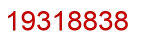 Number 19318838 red image