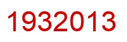 Number 1932013 red image