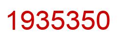 Number 1935350 red image
