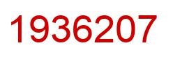 Number 1936207 red image