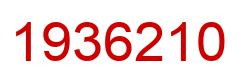 Number 1936210 red image