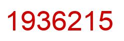 Number 1936215 red image
