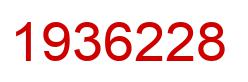 Number 1936228 red image