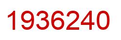 Number 1936240 red image