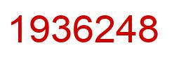 Number 1936248 red image