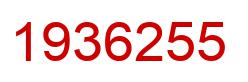 Number 1936255 red image