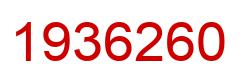 Number 1936260 red image