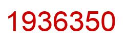 Number 1936350 red image
