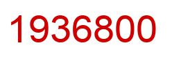 Number 1936800 red image