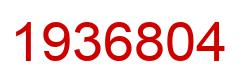 Number 1936804 red image
