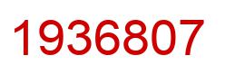 Number 1936807 red image