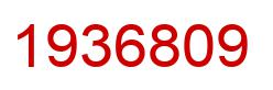 Number 1936809 red image