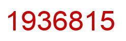 Number 1936815 red image
