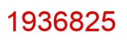Number 1936825 red image