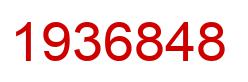 Number 1936848 red image