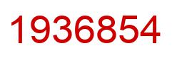 Number 1936854 red image