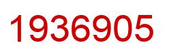 Number 1936905 red image