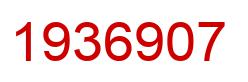 Number 1936907 red image