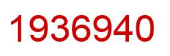 Number 1936940 red image