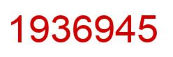 Number 1936945 red image