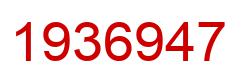 Number 1936947 red image