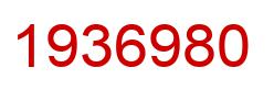 Number 1936980 red image